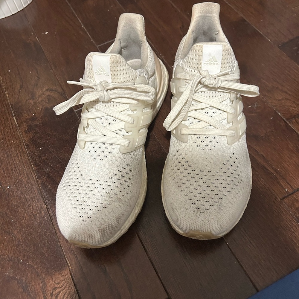 Adidas Beige Athletic Sneakers